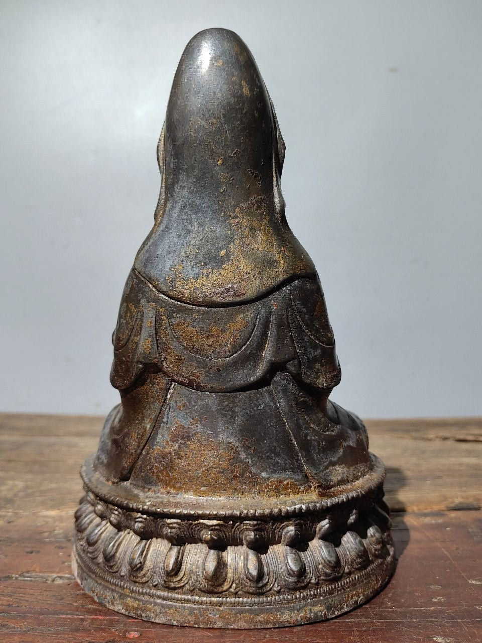Chinese antique pure copper [Pure Bottle Guanyin] Bodhisattva statue