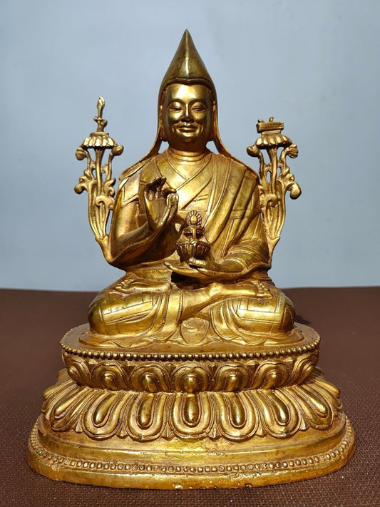 Chinese antique pure copper Buddha statue