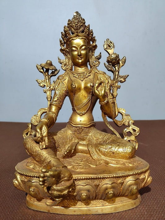 Chinese antique pure copper Buddha statue
