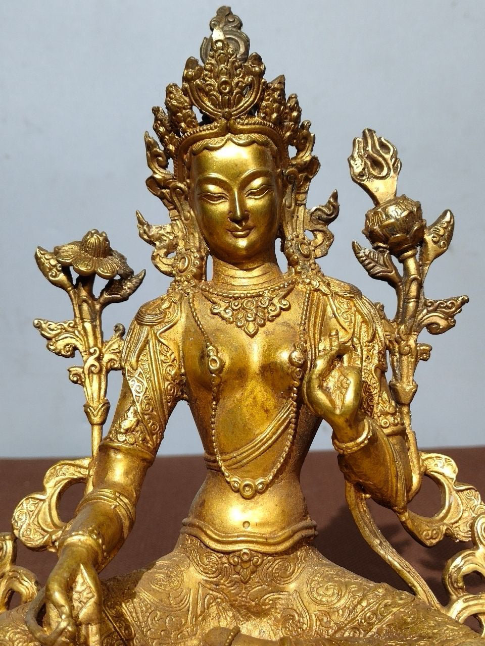 Chinese antique pure copper Buddha statue
