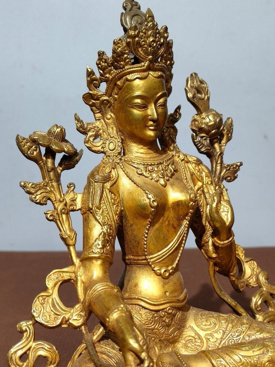 Chinese antique pure copper Buddha statue