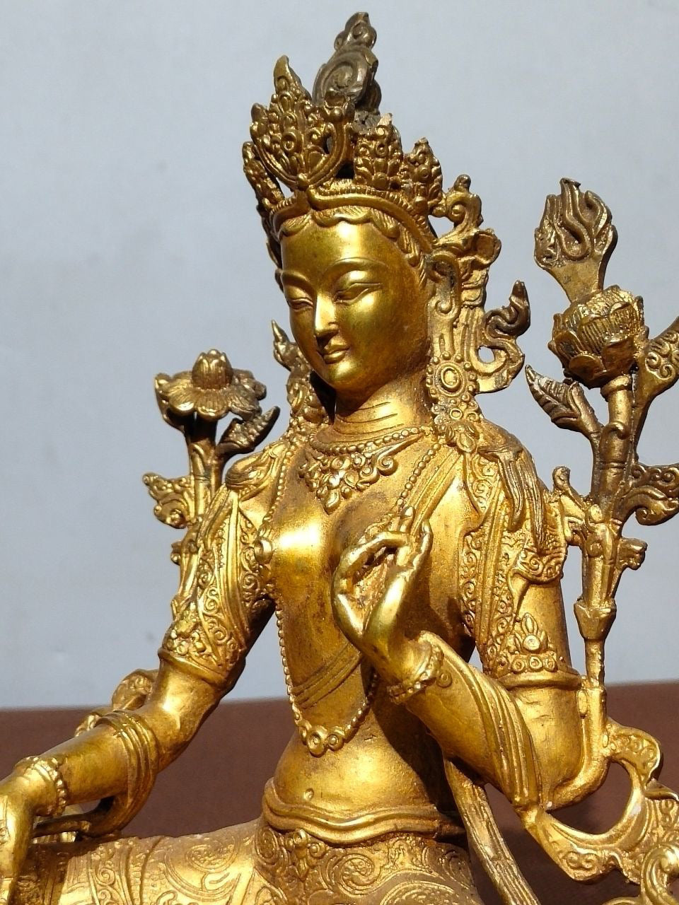 Chinese antique pure copper Buddha statue