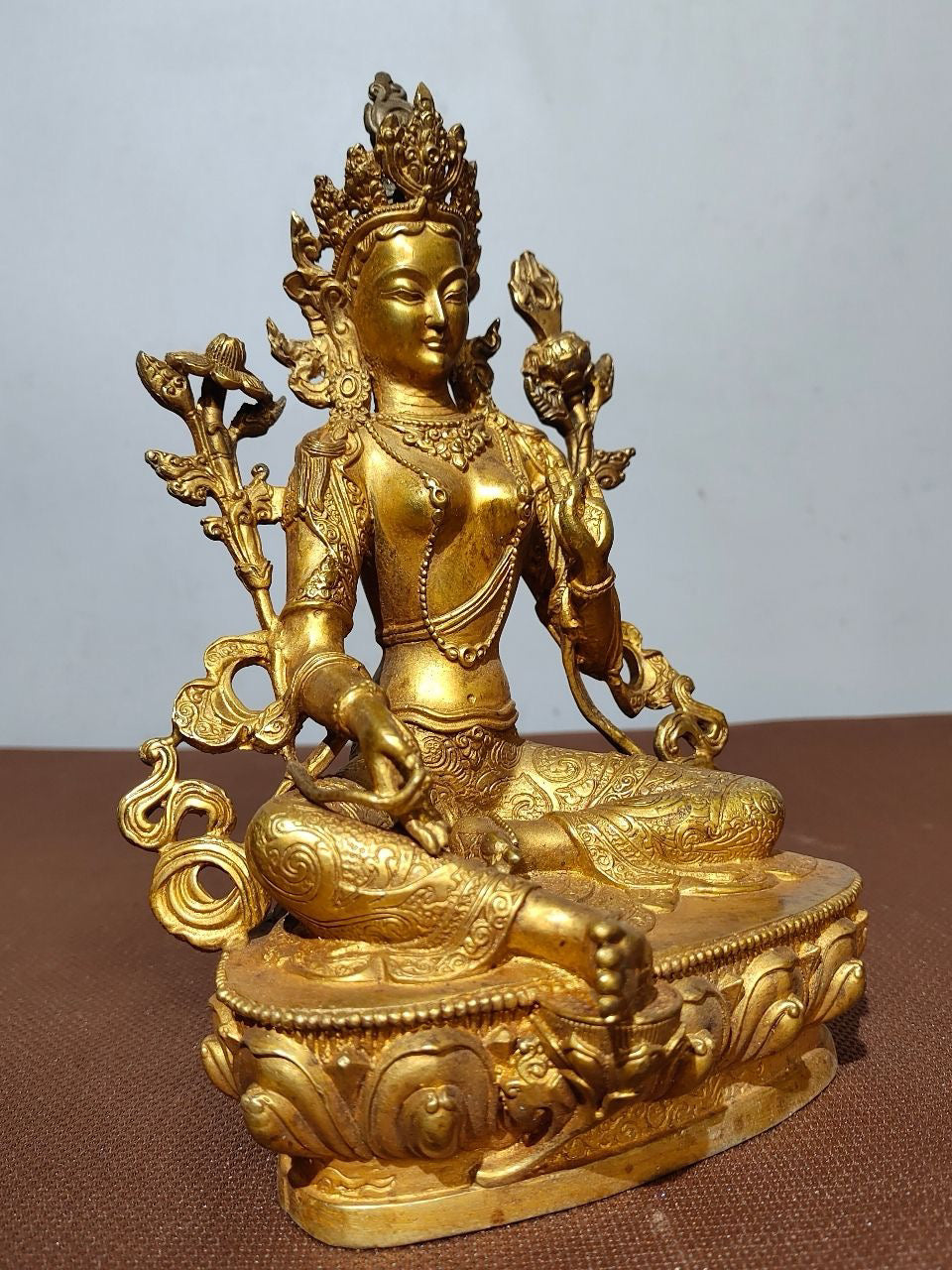 Chinese antique pure copper Buddha statue