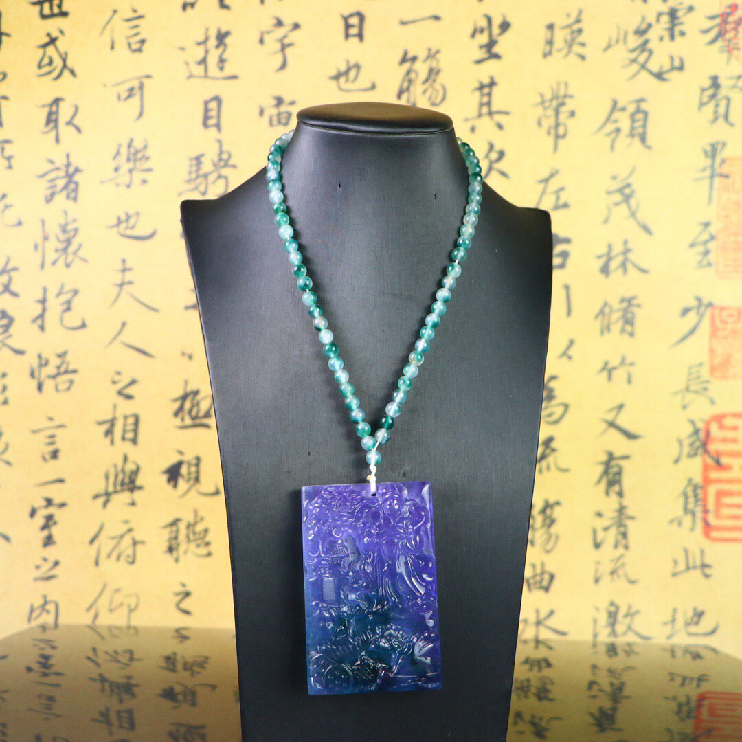 Chinese antique high ice [God of Wealth Brand]