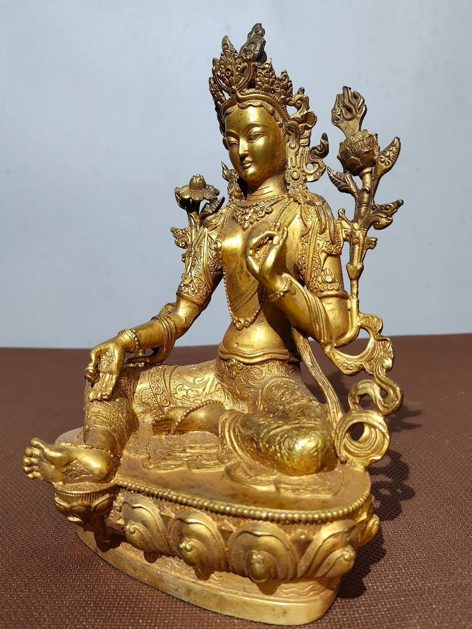 Chinese antique pure copper Buddha statue