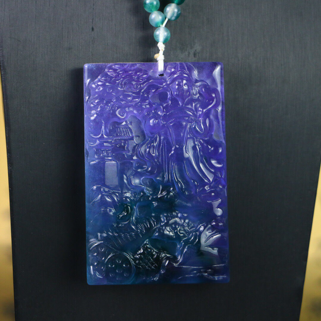 Chinese antique high ice [God of Wealth Brand]