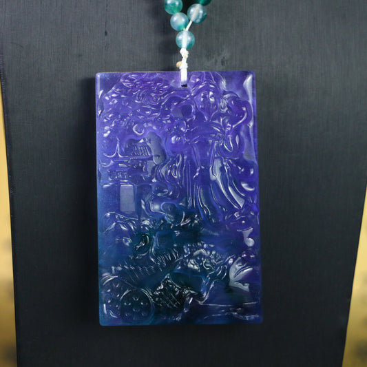 Chinese antique high ice [God of Wealth Brand]
