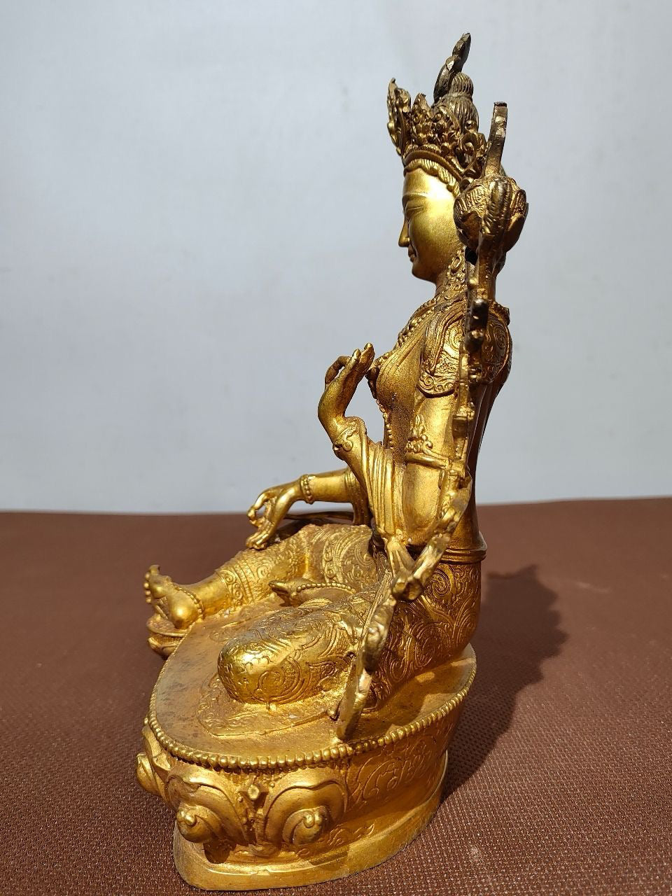 Chinese antique pure copper Buddha statue