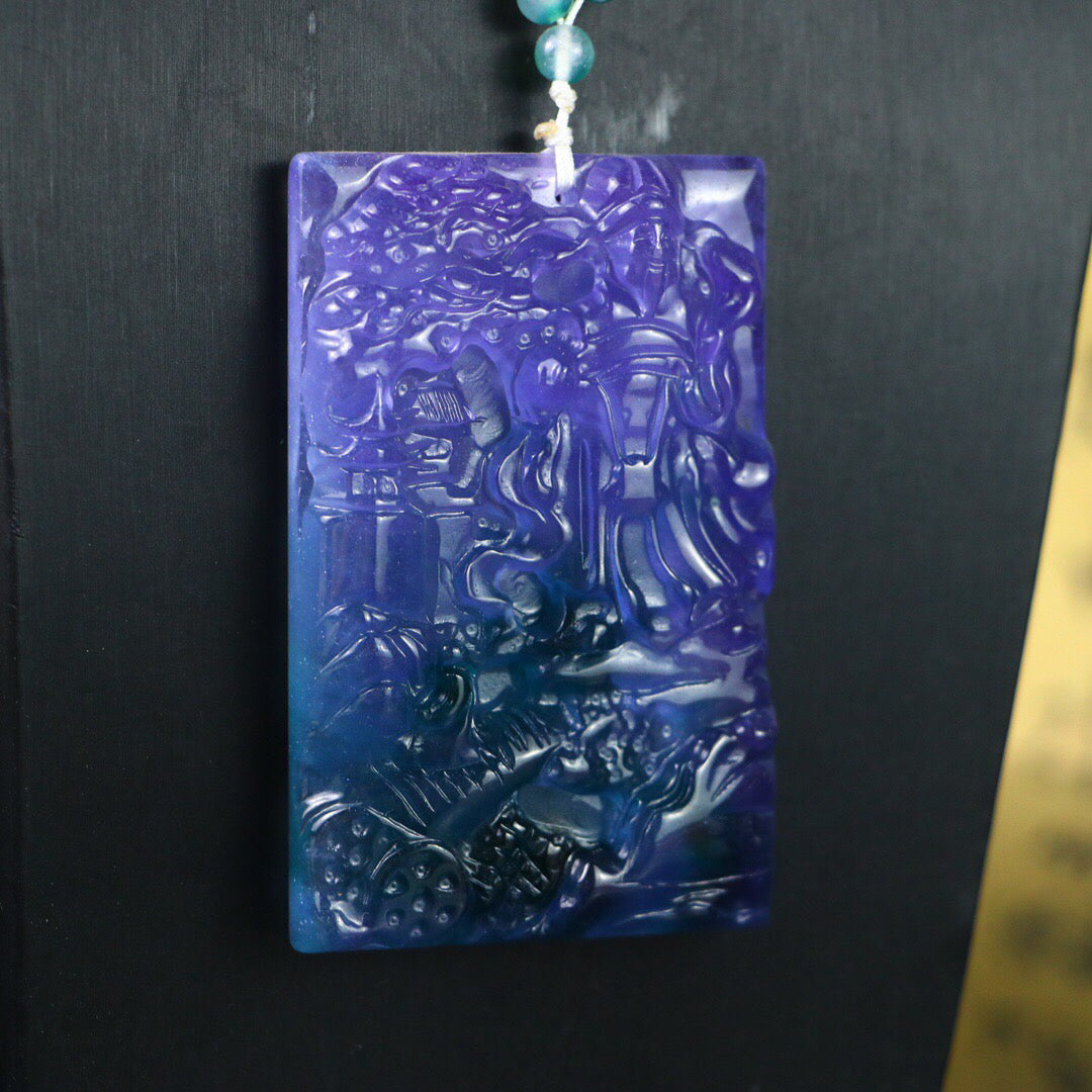 Chinese antique high ice [God of Wealth Brand]
