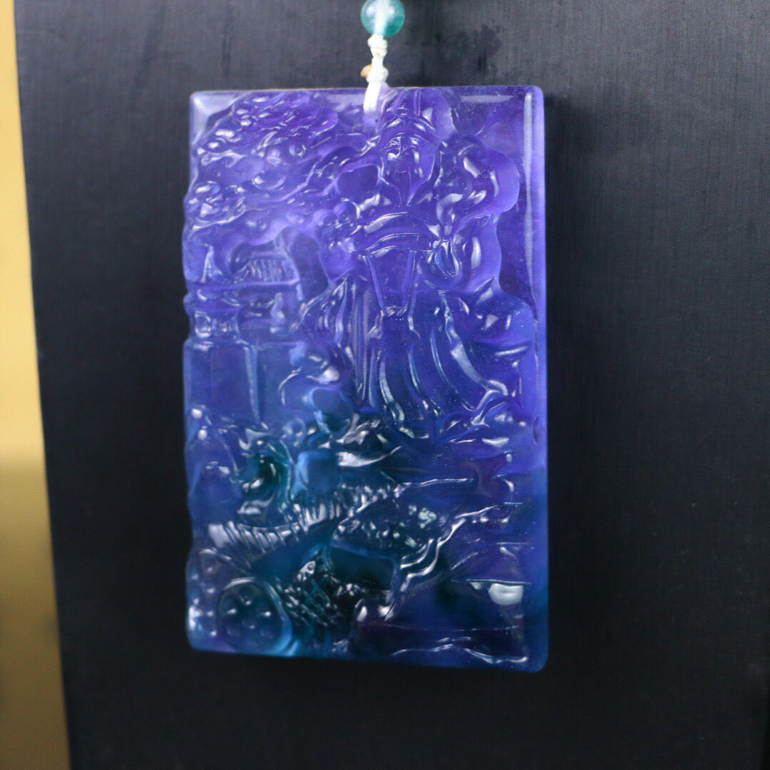 Chinese antique high ice [God of Wealth Brand]