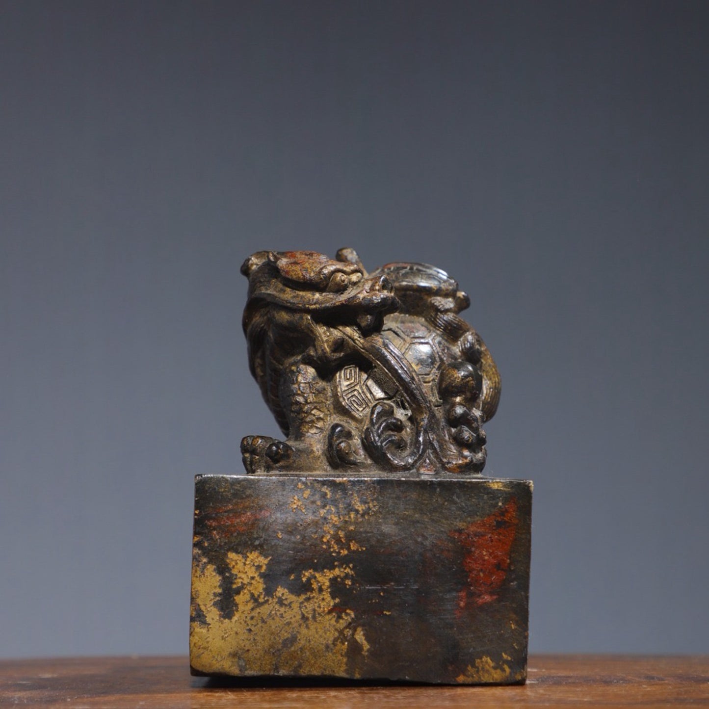 Copper Tuo Jin Dragon Turtle Seal