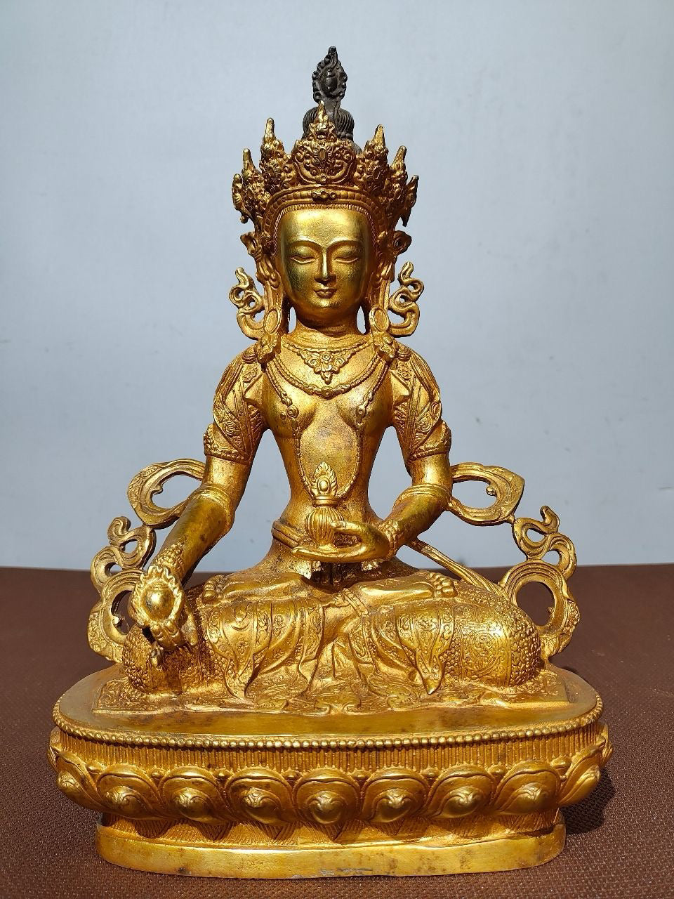 Chinese antique pure copper Buddha statue