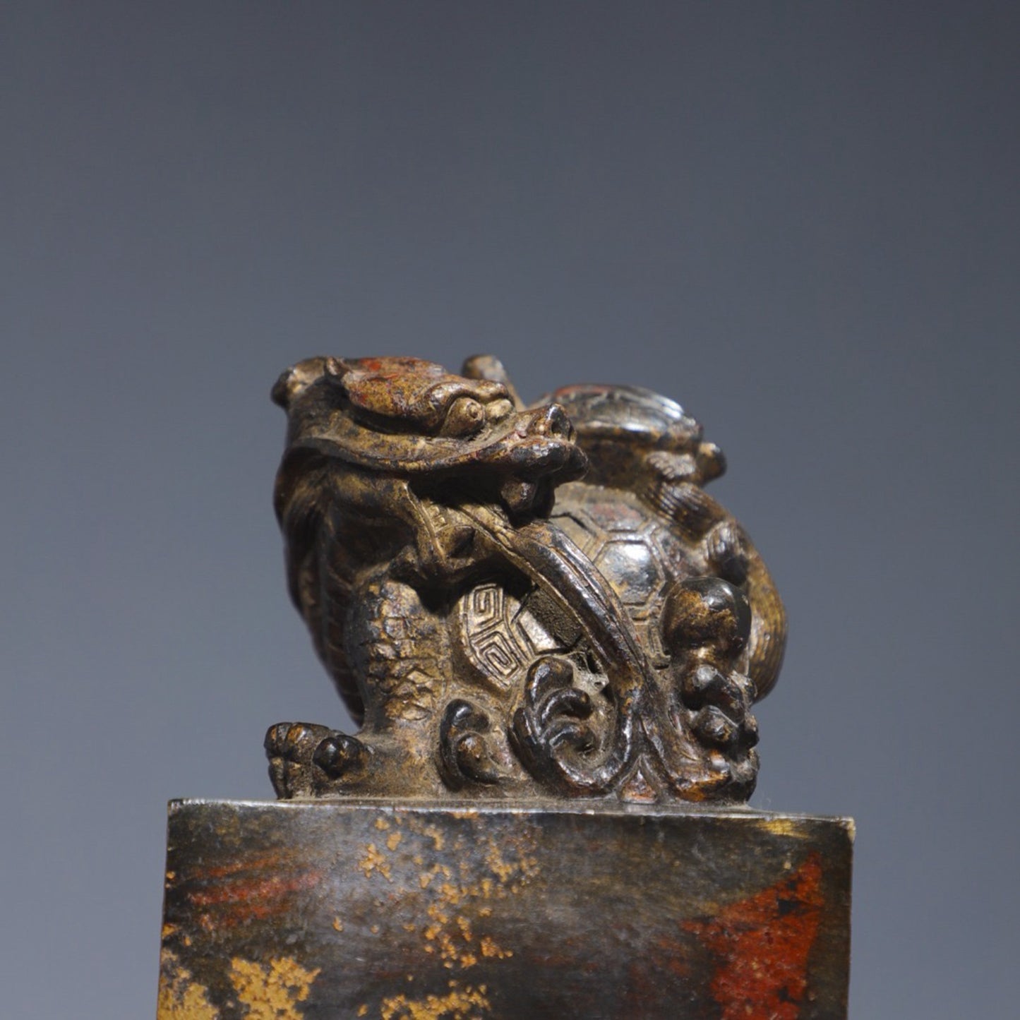 Copper Tuo Jin Dragon Turtle Seal