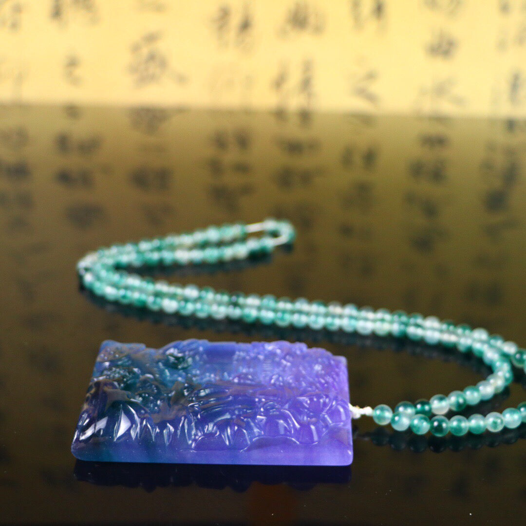 Chinese antique high ice [God of Wealth Brand]