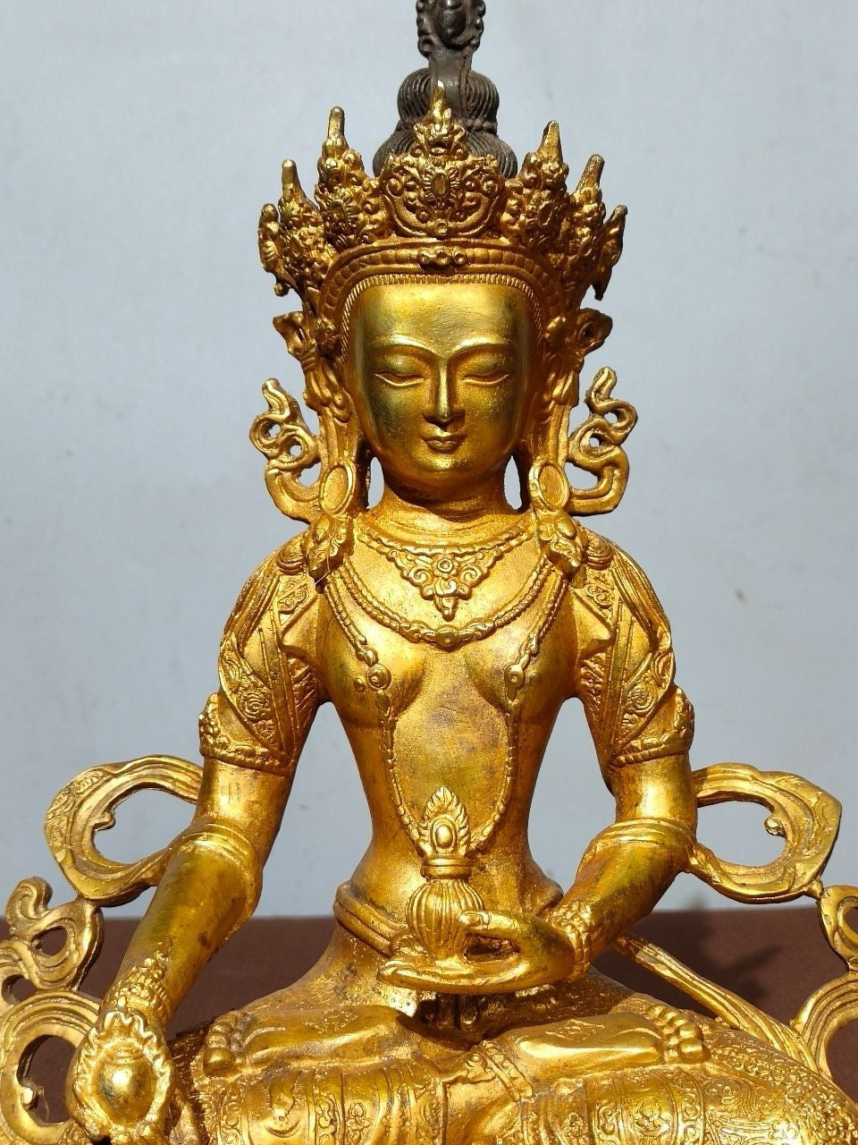 Chinese antique pure copper Buddha statue