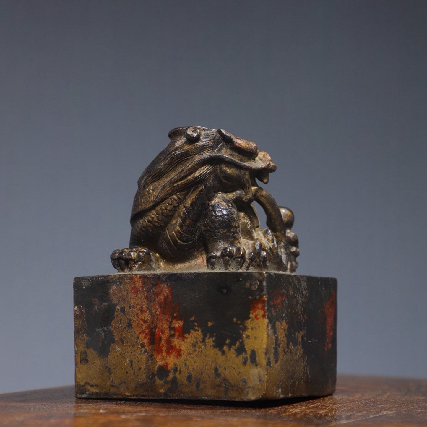 Copper Tuo Jin Dragon Turtle Seal