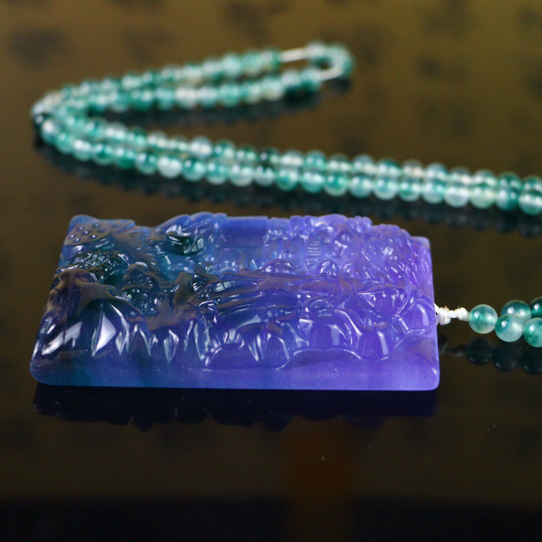 Chinese antique high ice [God of Wealth Brand]