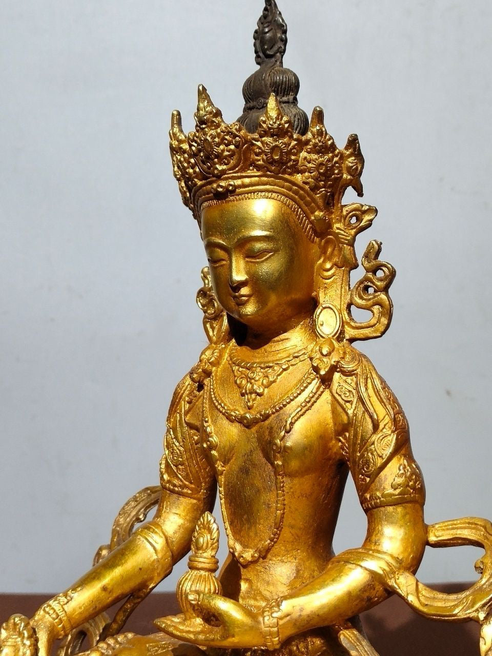 Chinese antique pure copper Buddha statue