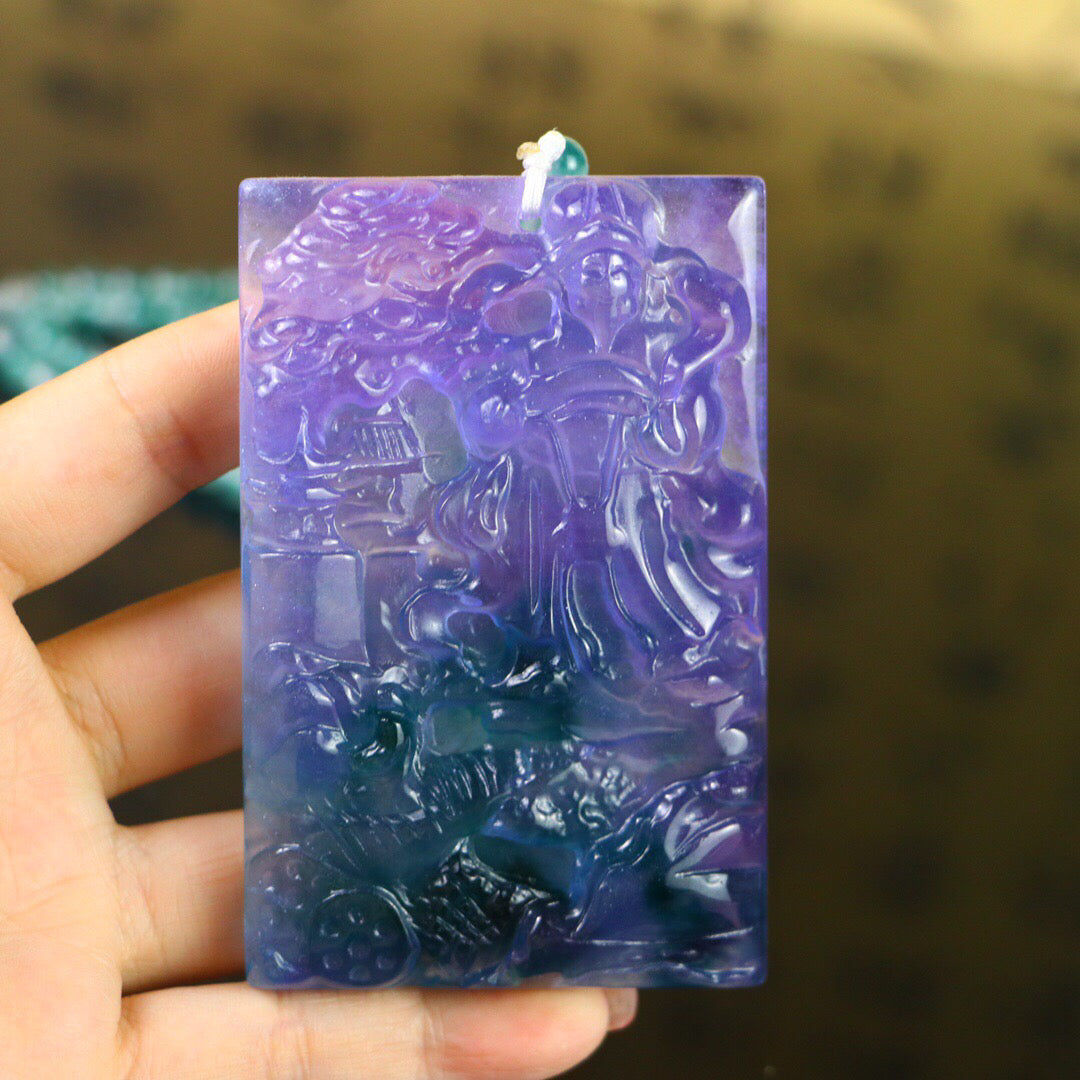 Chinese antique high ice [God of Wealth Brand]