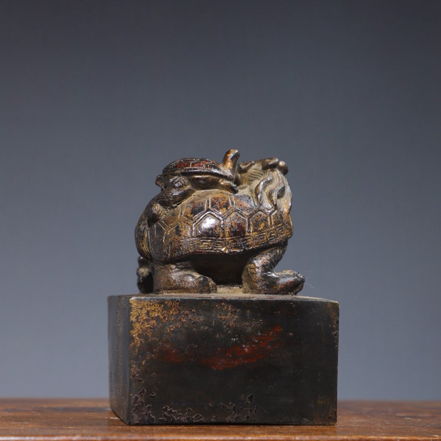 Copper Tuo Jin Dragon Turtle Seal