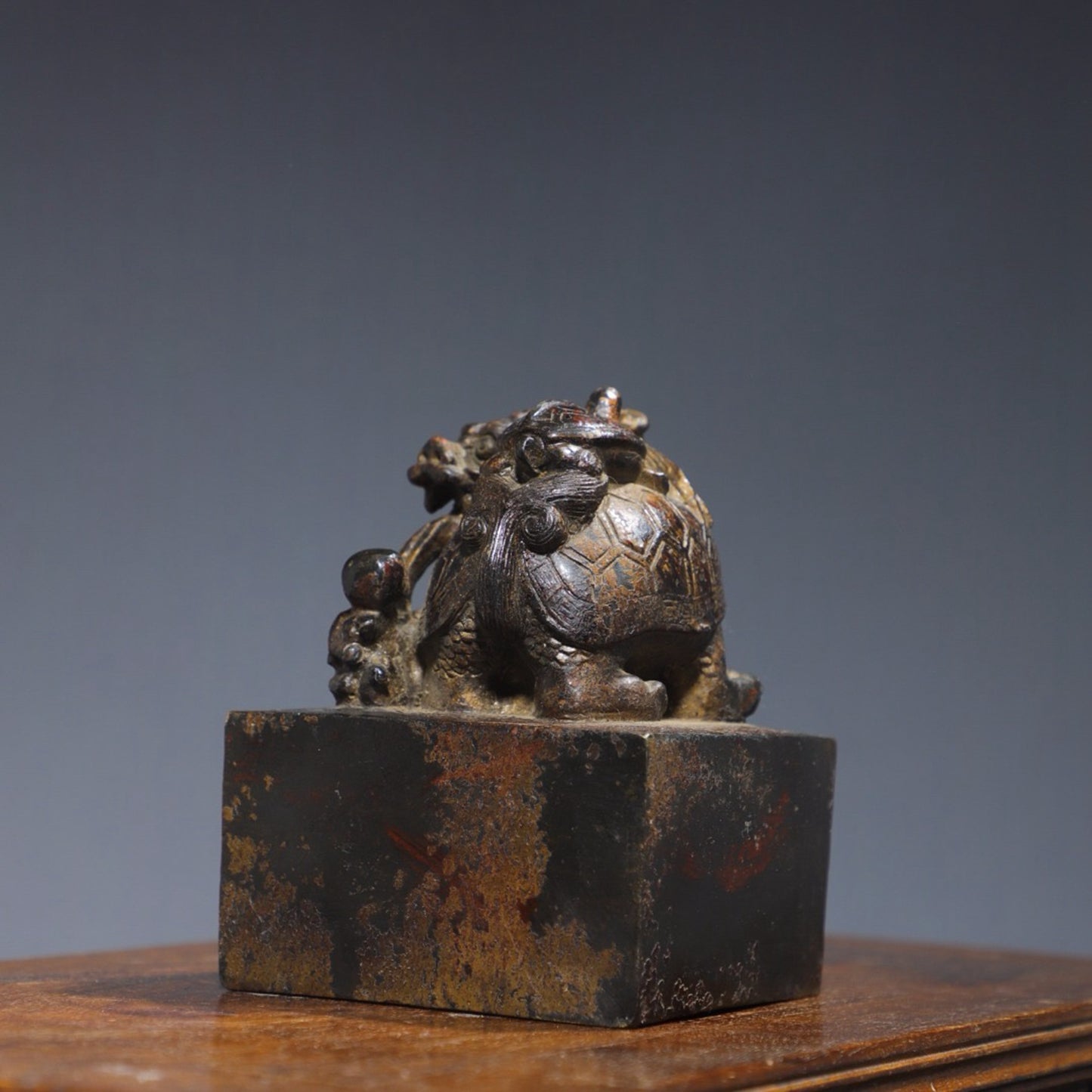 Copper Tuo Jin Dragon Turtle Seal