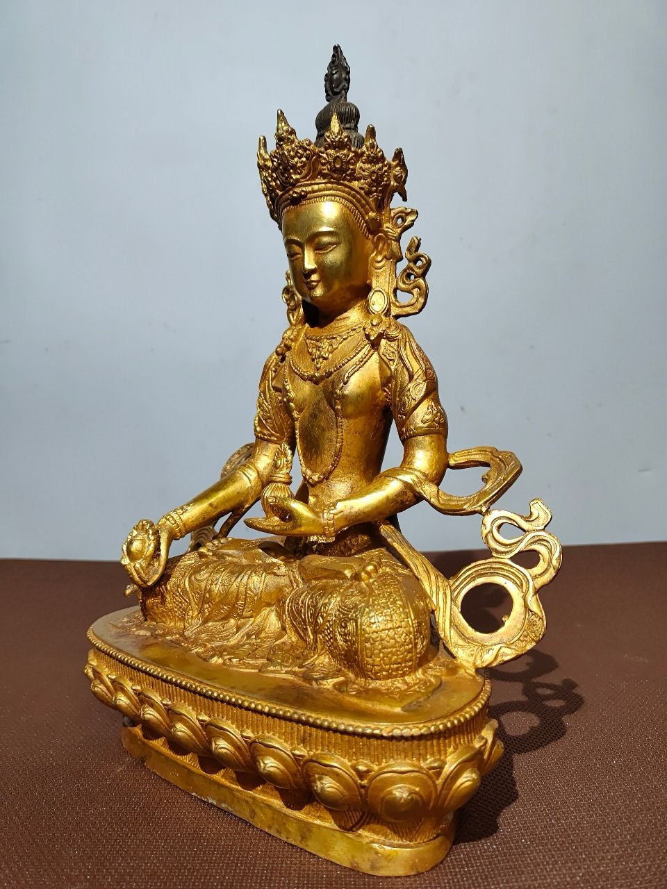 Chinese antique pure copper Buddha statue