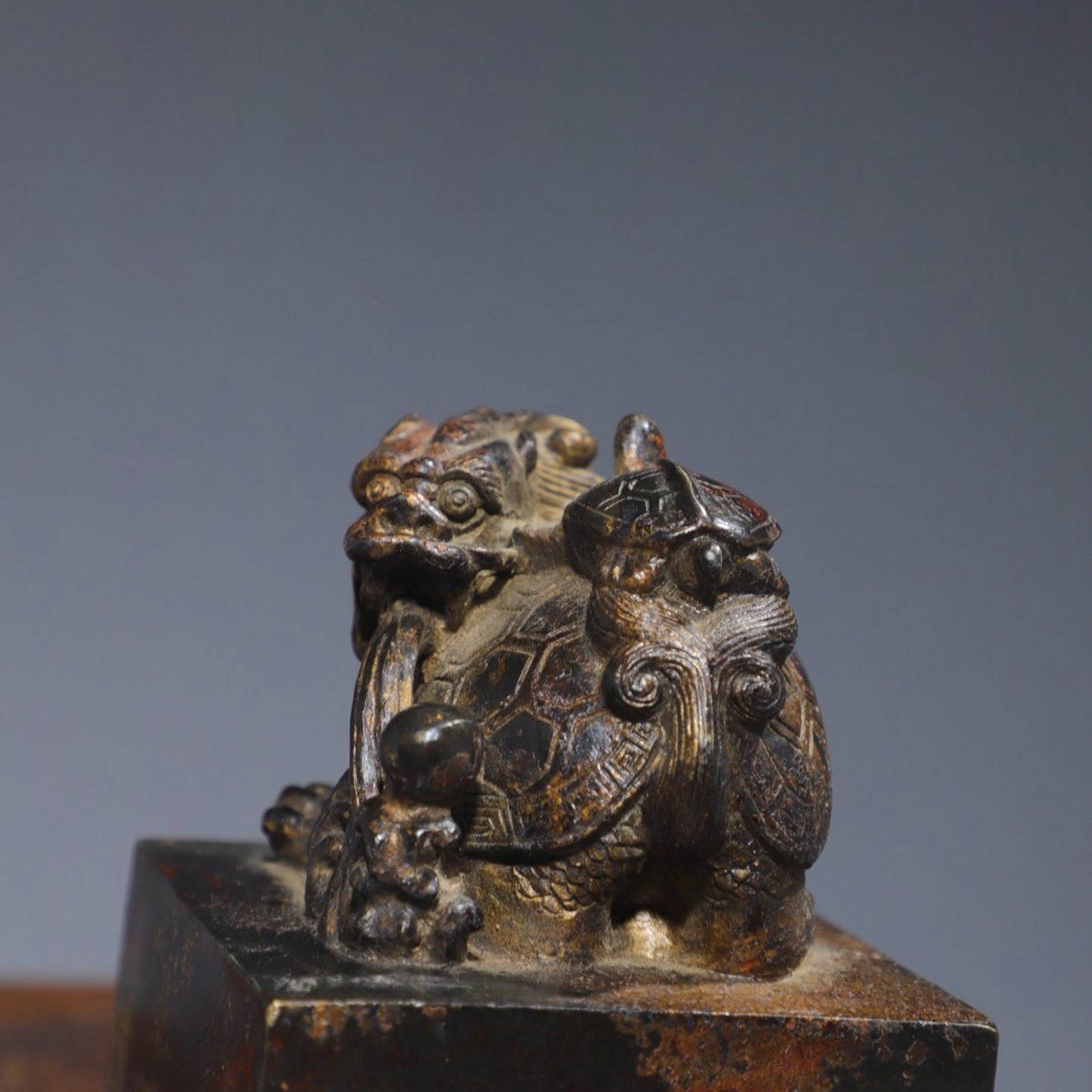 Copper Tuo Jin Dragon Turtle Seal