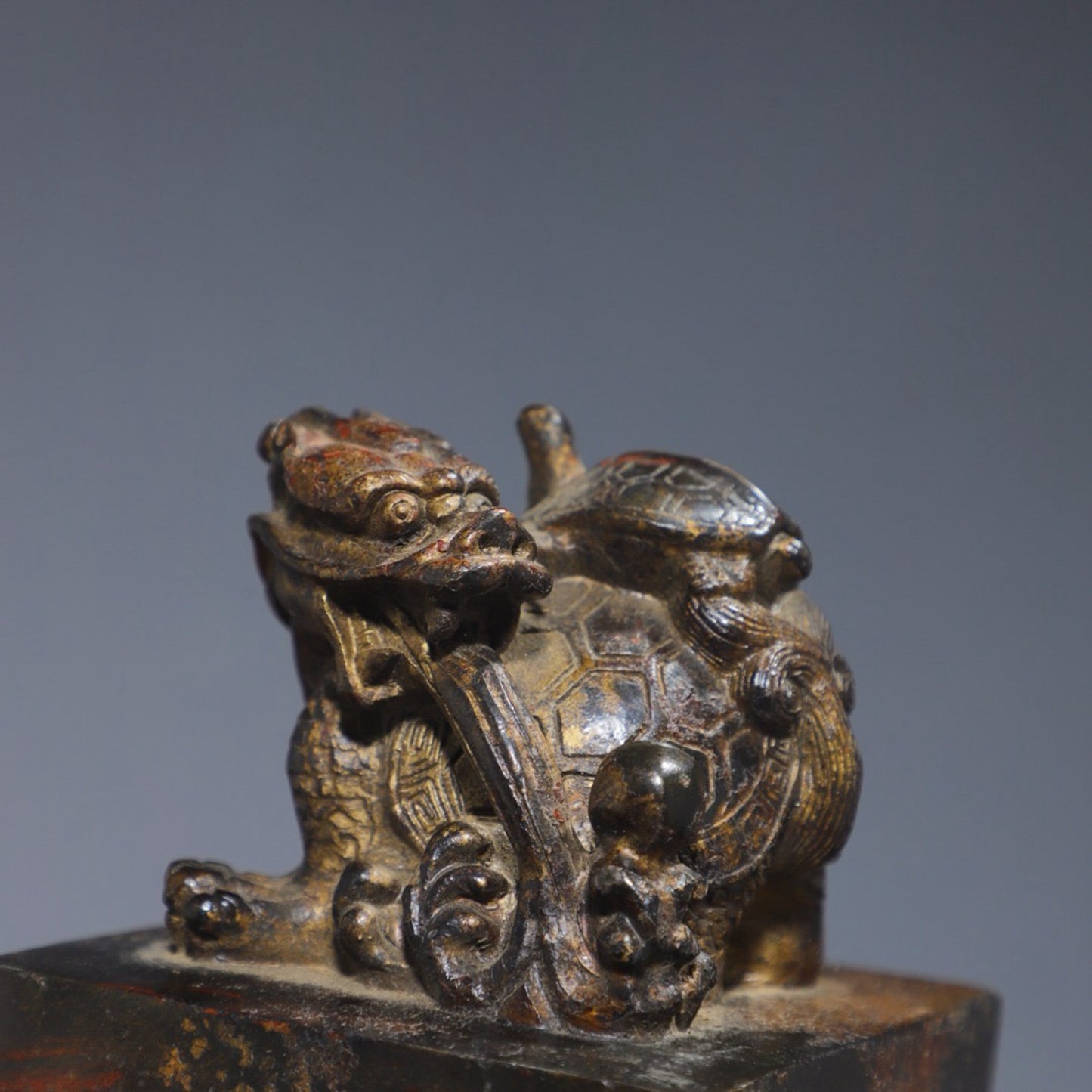Copper Tuo Jin Dragon Turtle Seal
