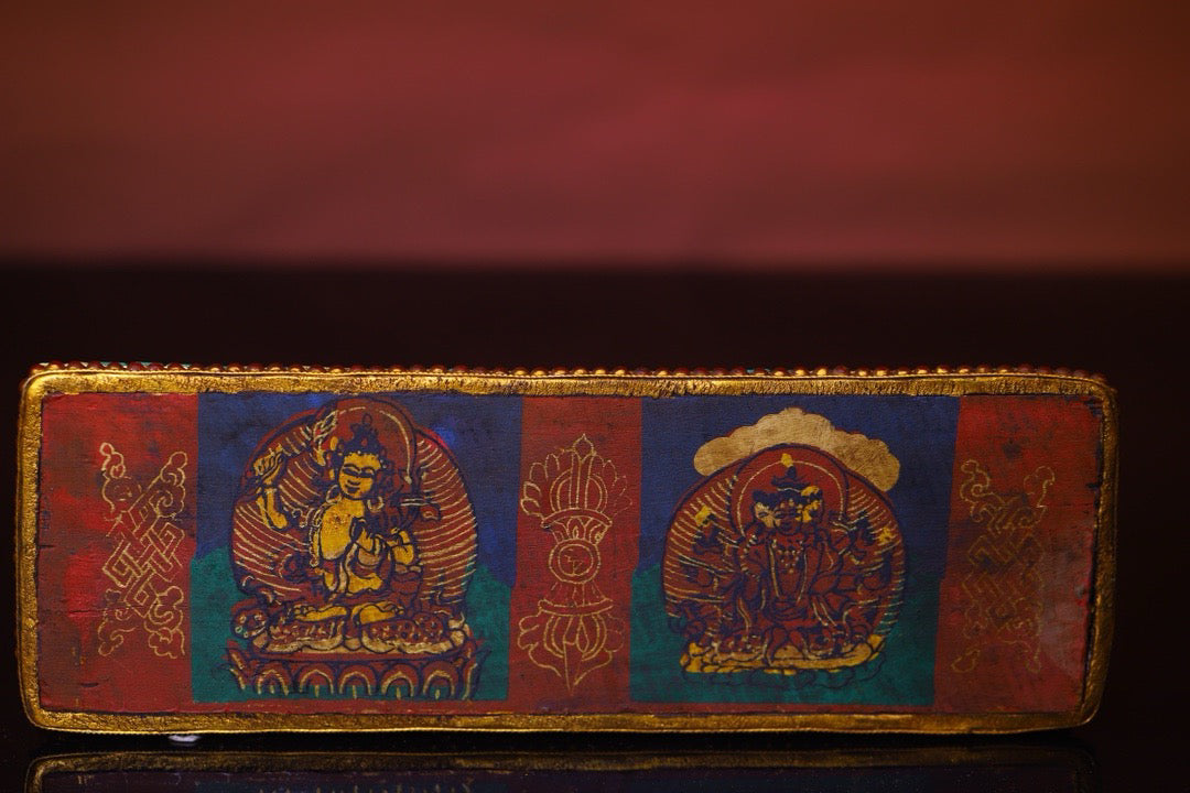 High monk hand drawn old scriptures