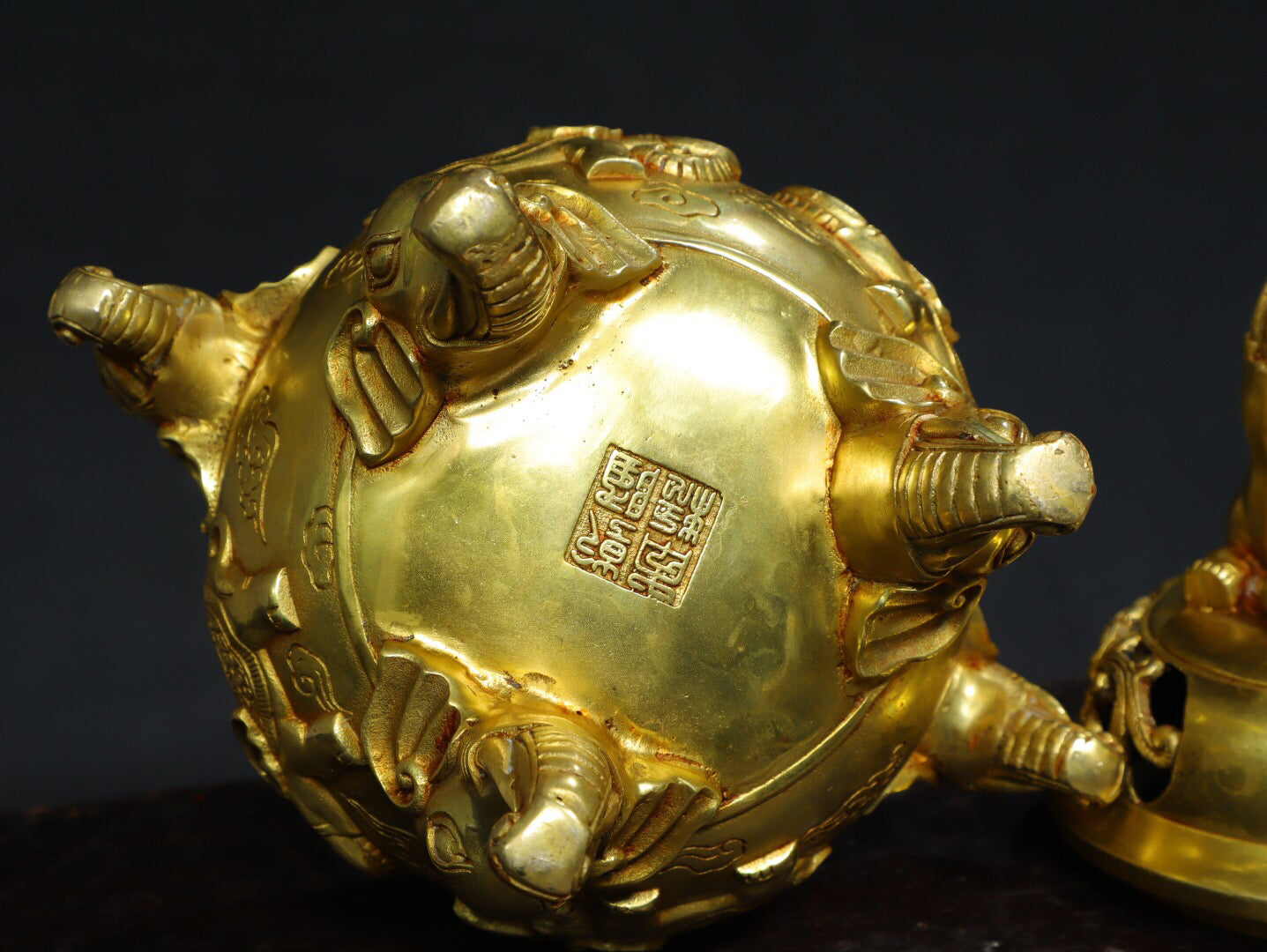 Chinese Antique Pure Copper [Taiping Elephant] Incense Burner Incense Burner