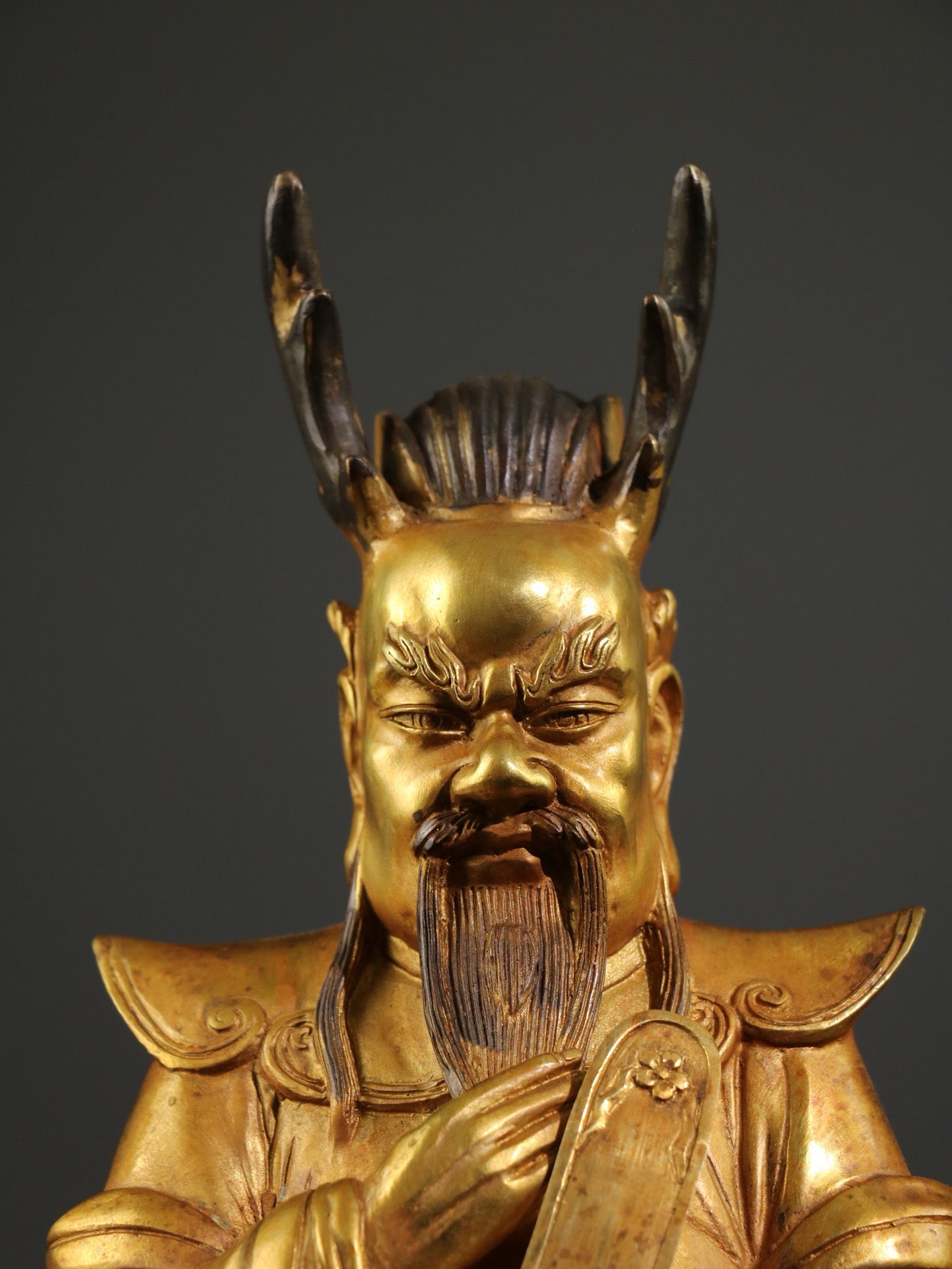 Chinese antique pure copper Buddha statue