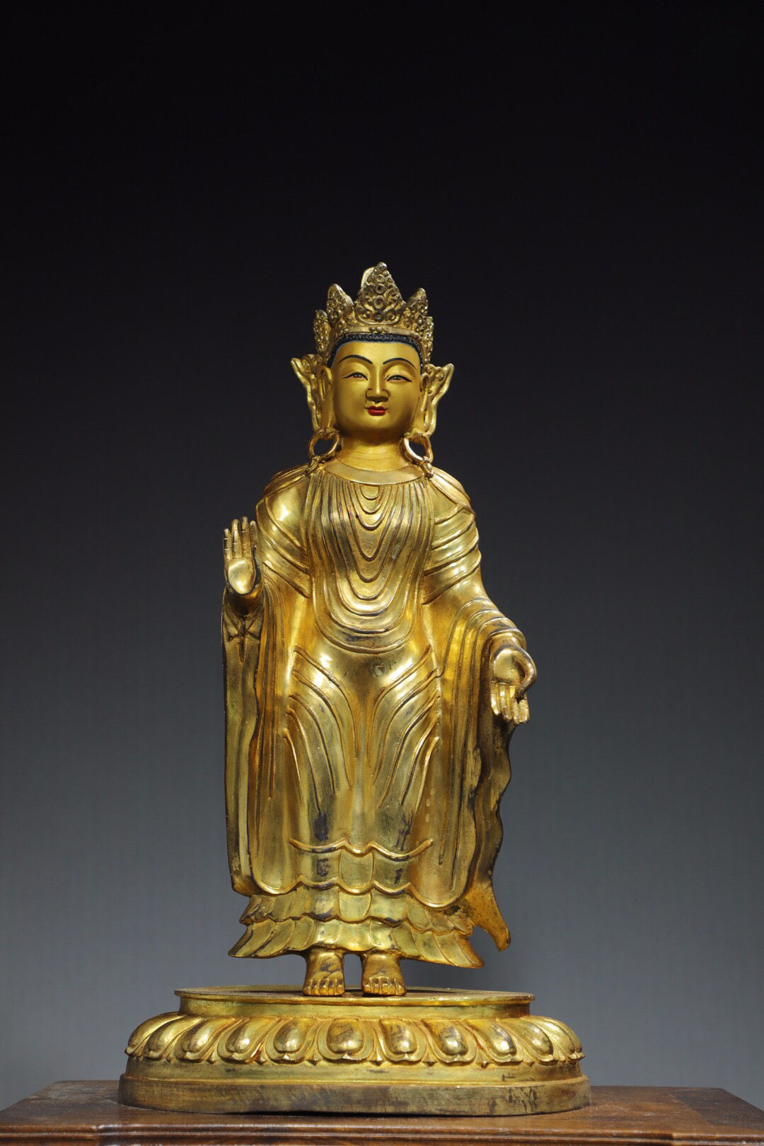 Chinese antique pure copper Buddha statue from Northern Wei Dynasty