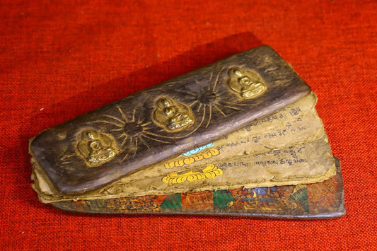 High monk hand drawn old scriptures