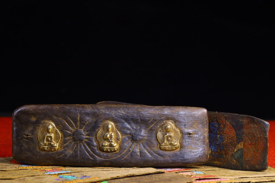 High monk hand drawn old scriptures
