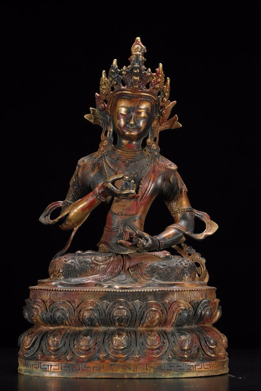 Bronze gilded Buddha statue in Vajrasattva