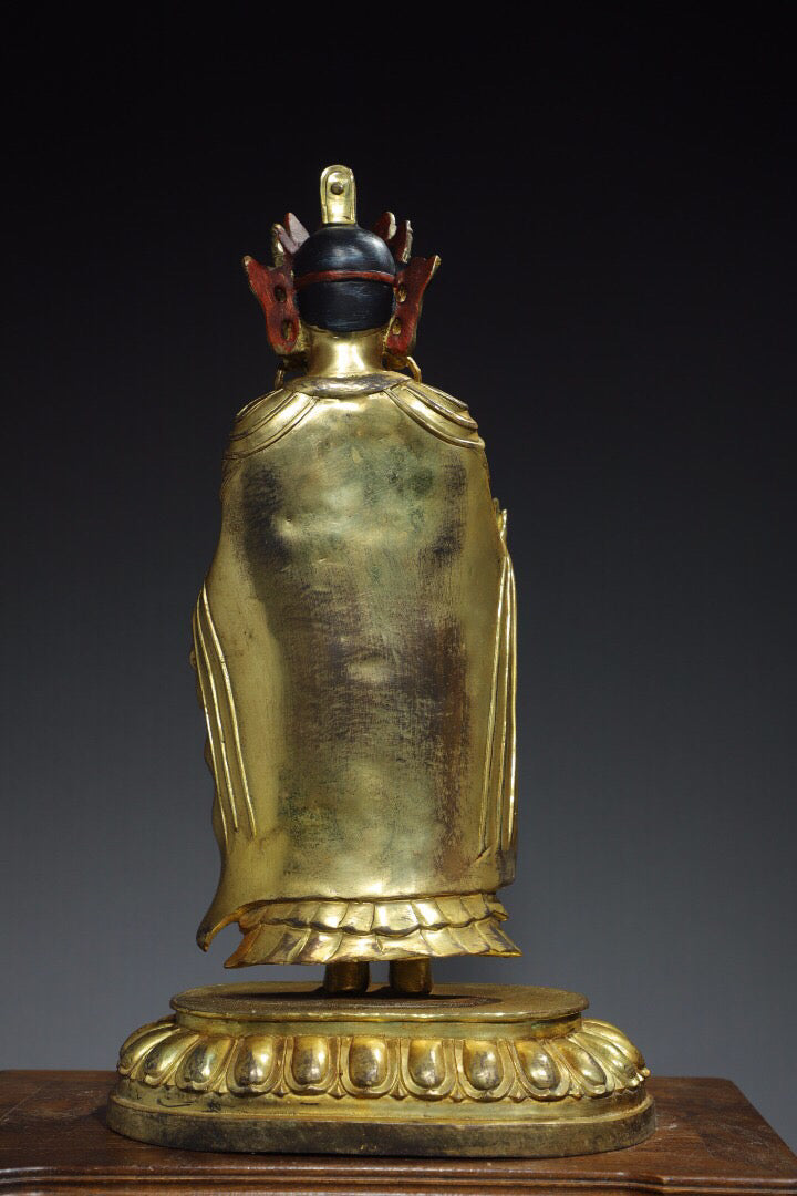Chinese antique pure copper Buddha statue from Northern Wei Dynasty