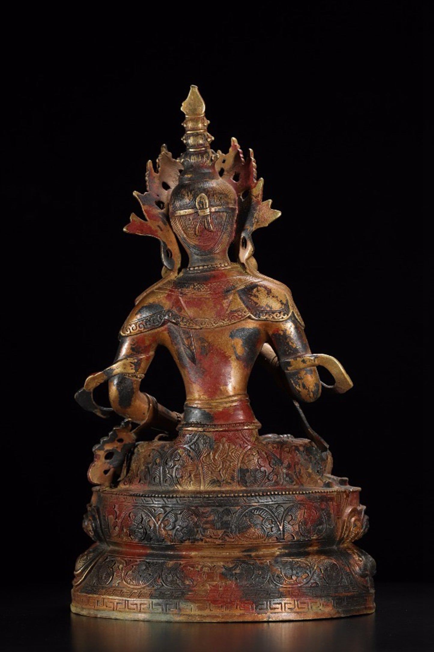 Bronze gilded Buddha statue in Vajrasattva