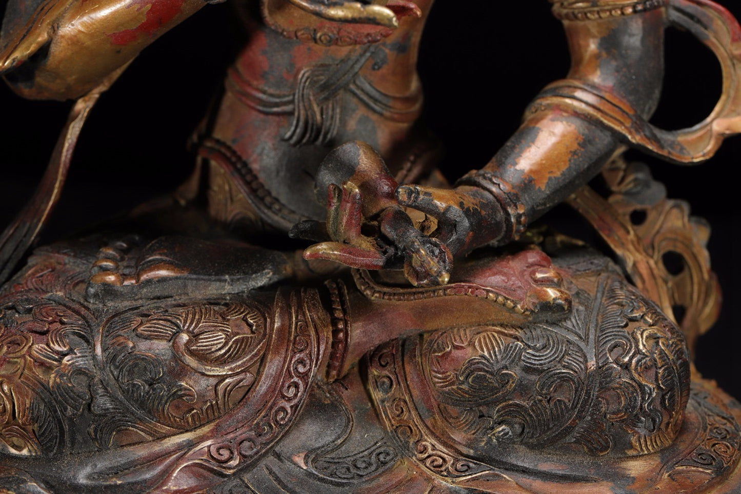 Bronze gilded Buddha statue in Vajrasattva