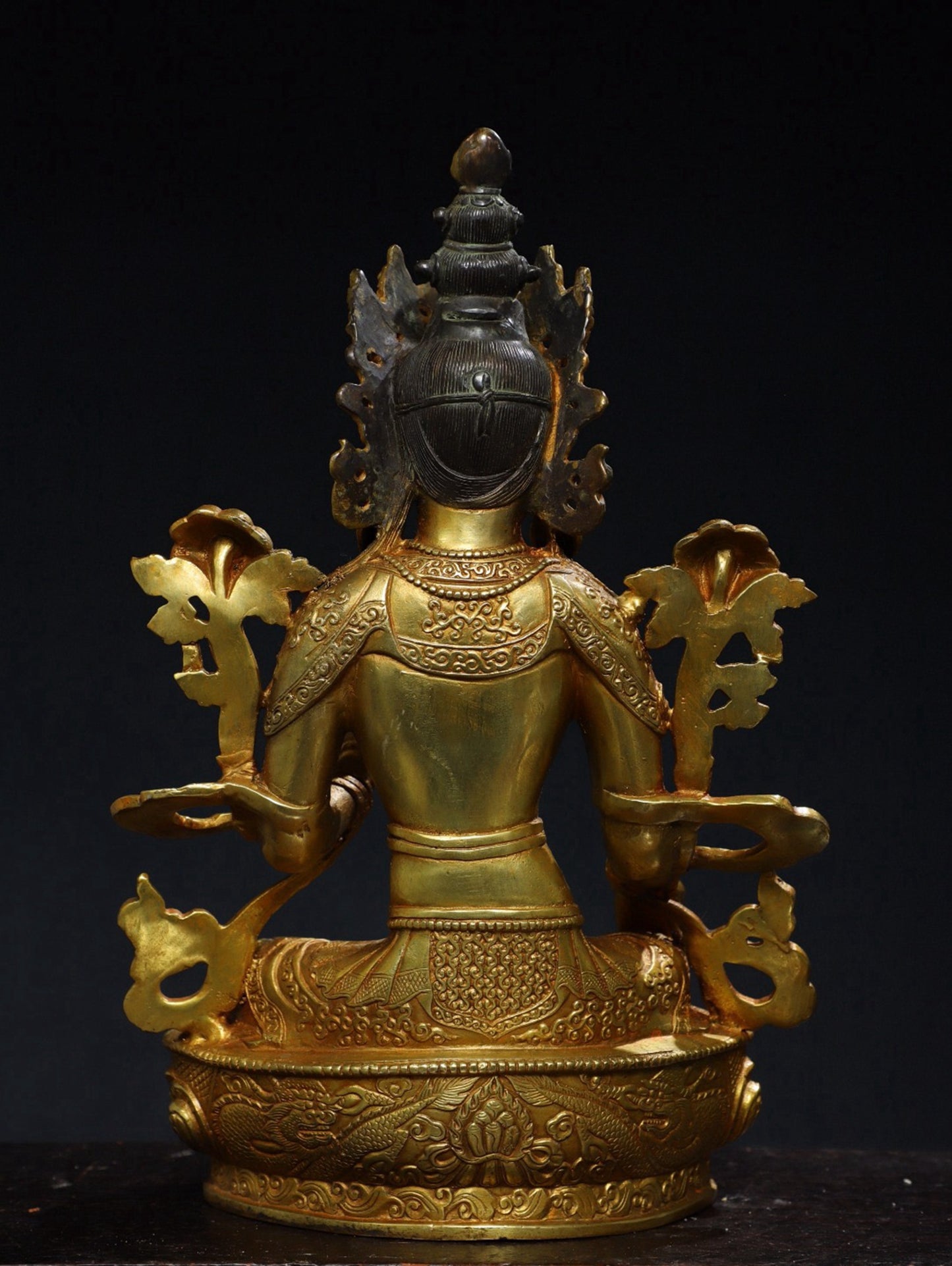 Bronze gilded [Green Tara] Buddha statue