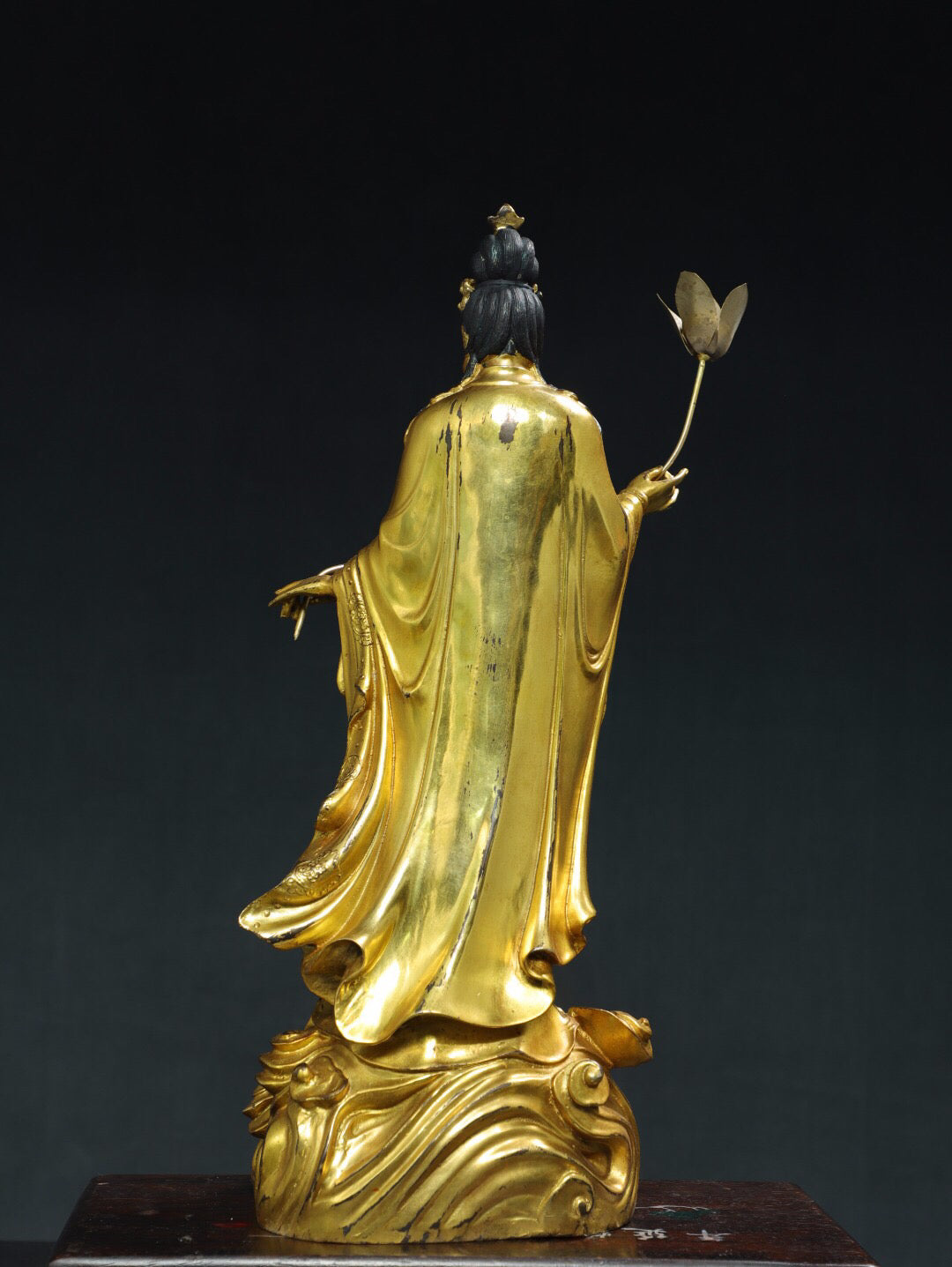 Chinese antique pure copper statue of Bodhisattva Da Shi