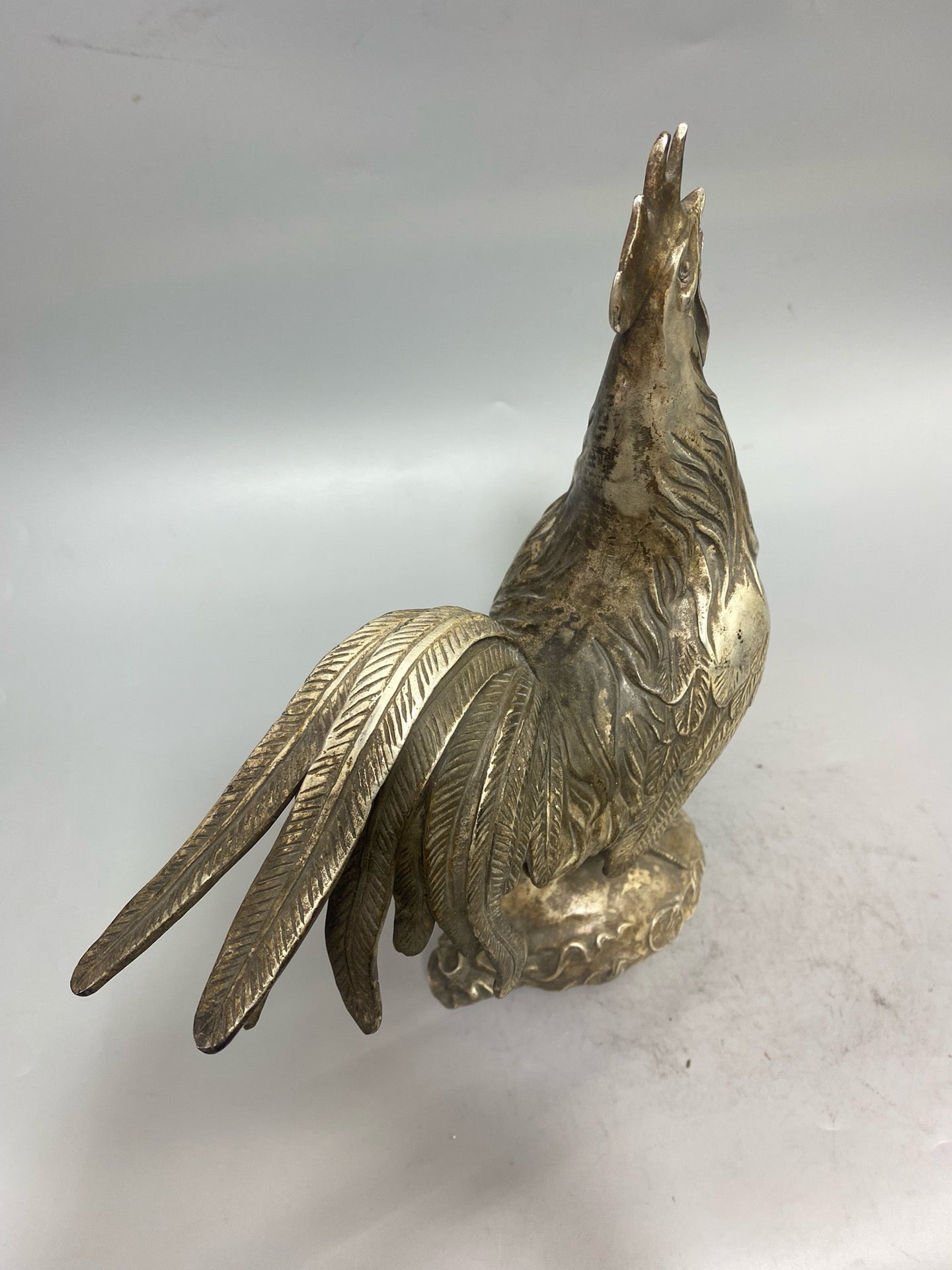 Chinese antique pure copper gilded silver auspicious ornaments