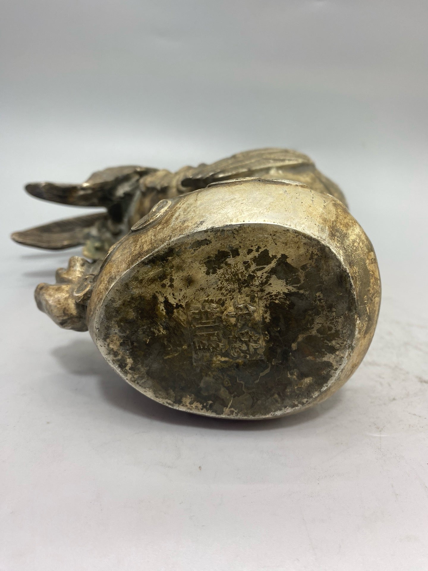 Chinese antique pure copper gilded silver auspicious ornaments