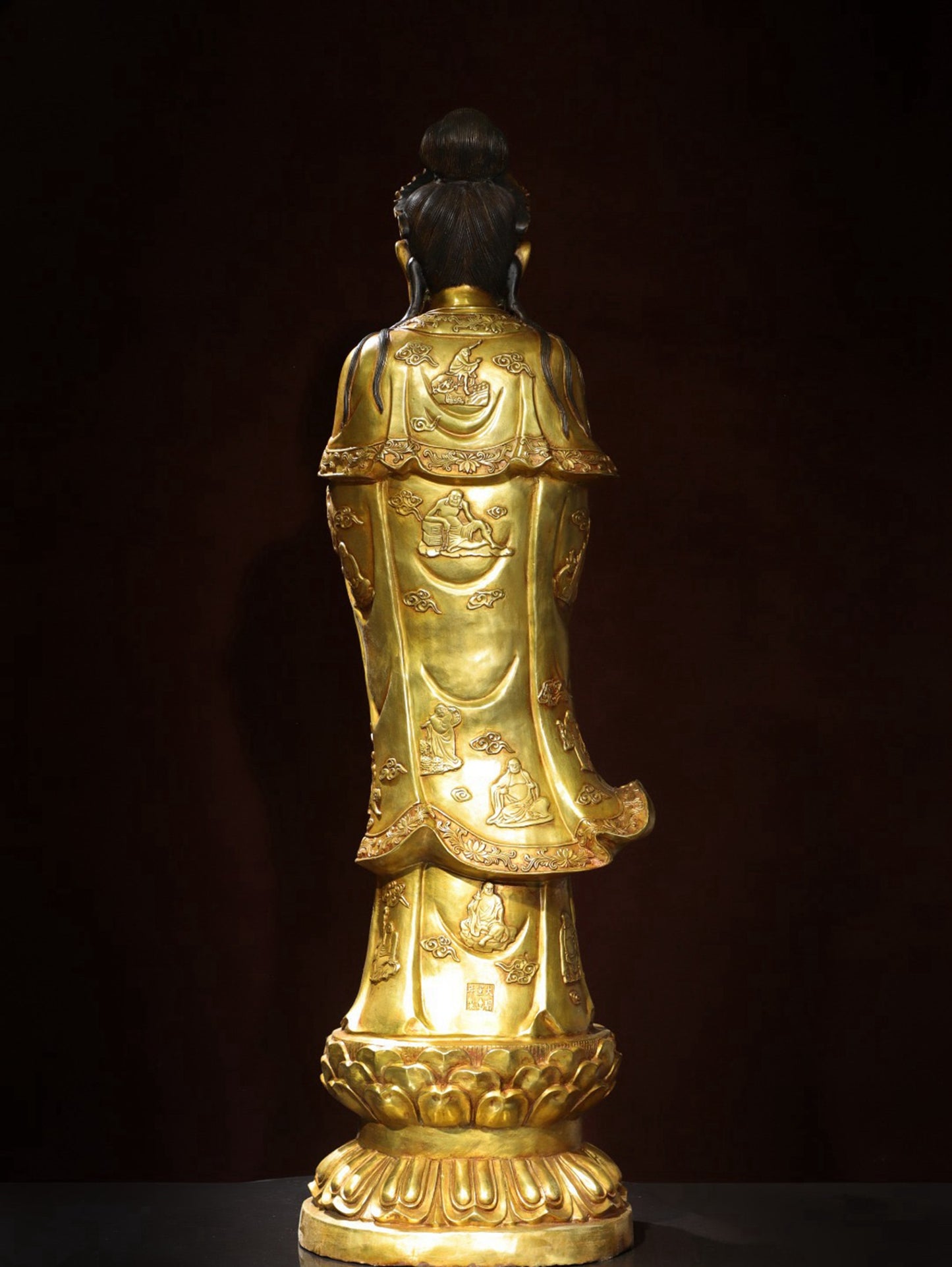 Bronze gilded statue of Bodhisattva Da Shi Zhi
