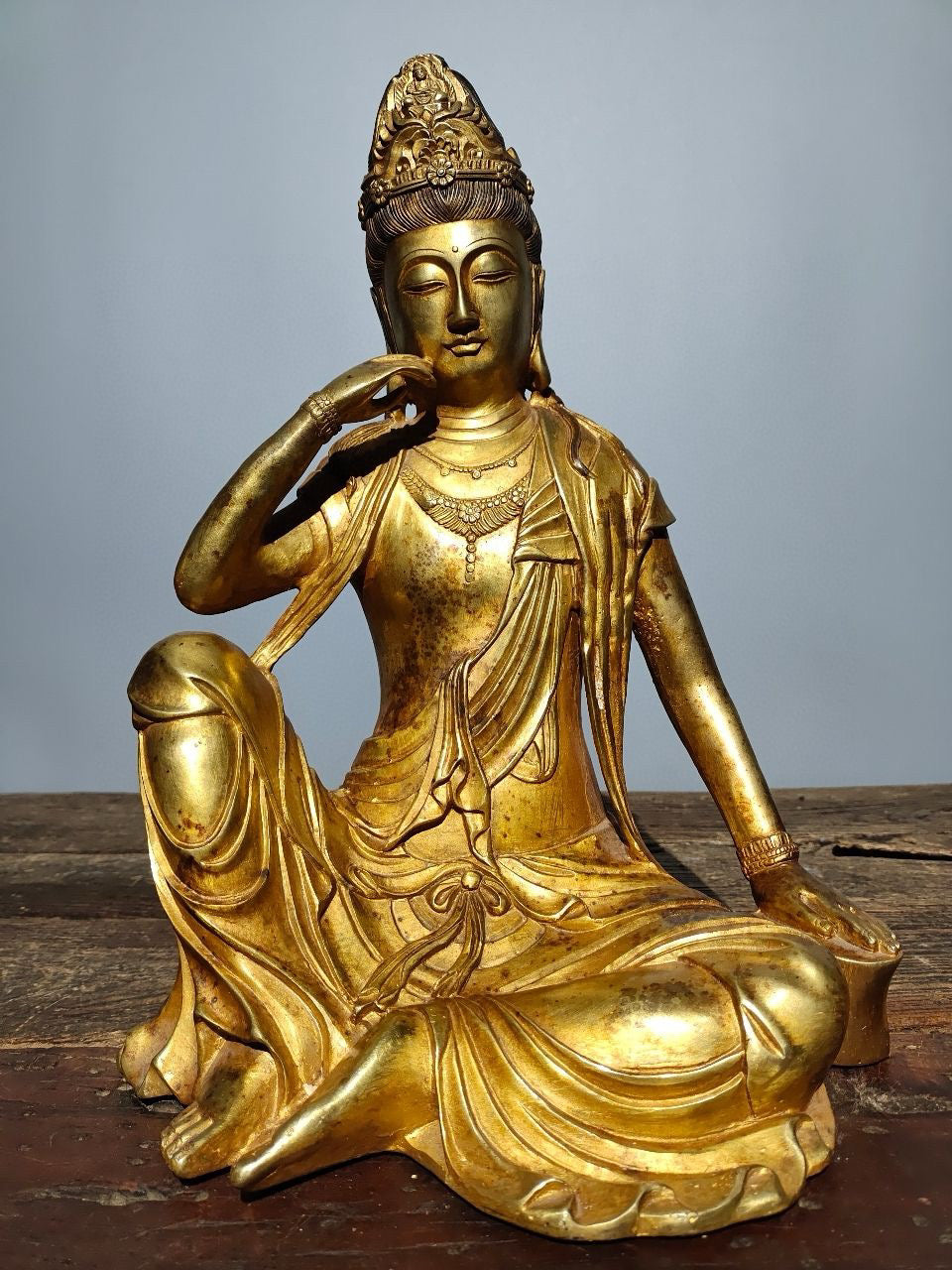 Chinese antique pure copper Buddha statue