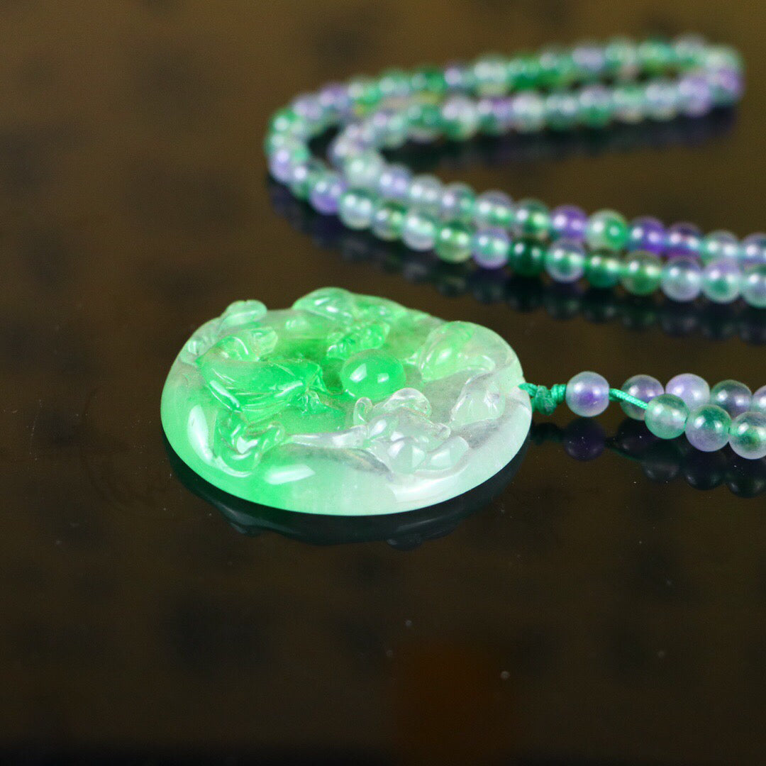 Chinese Antique High Ice [Fish Play Lotus Brand]