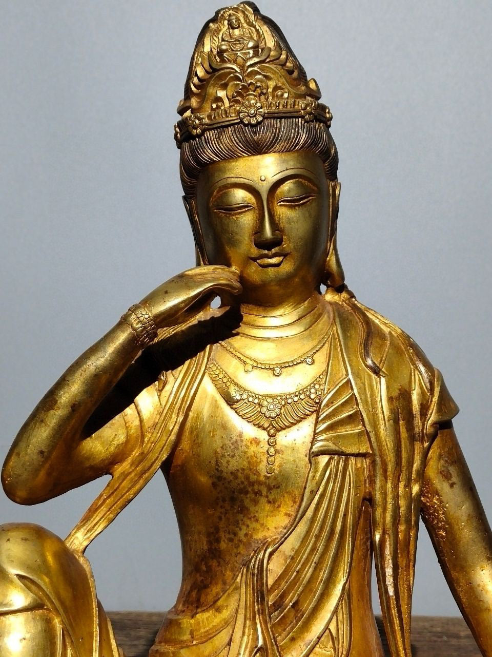 Chinese antique pure copper Buddha statue
