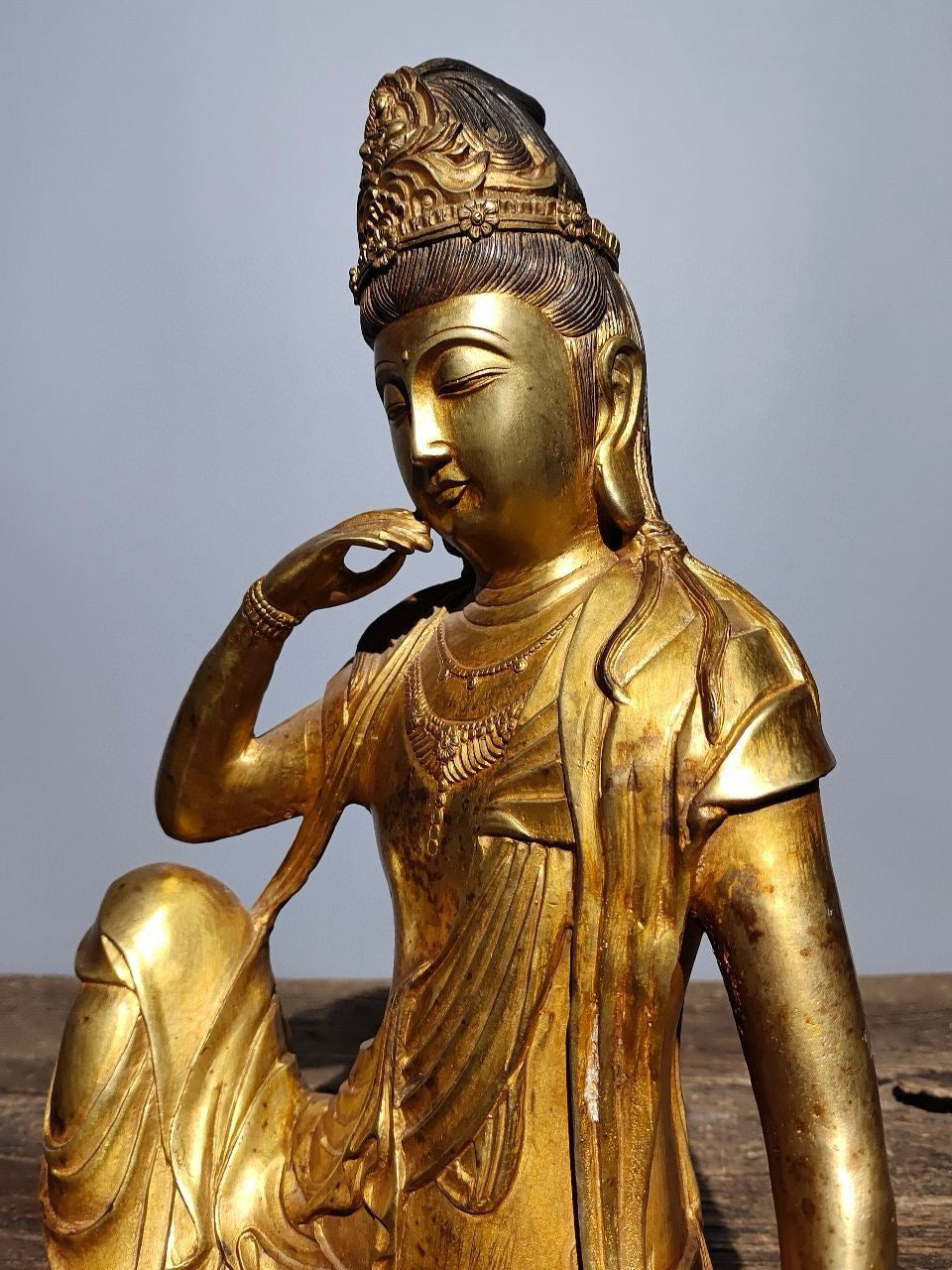 Chinese antique pure copper Buddha statue
