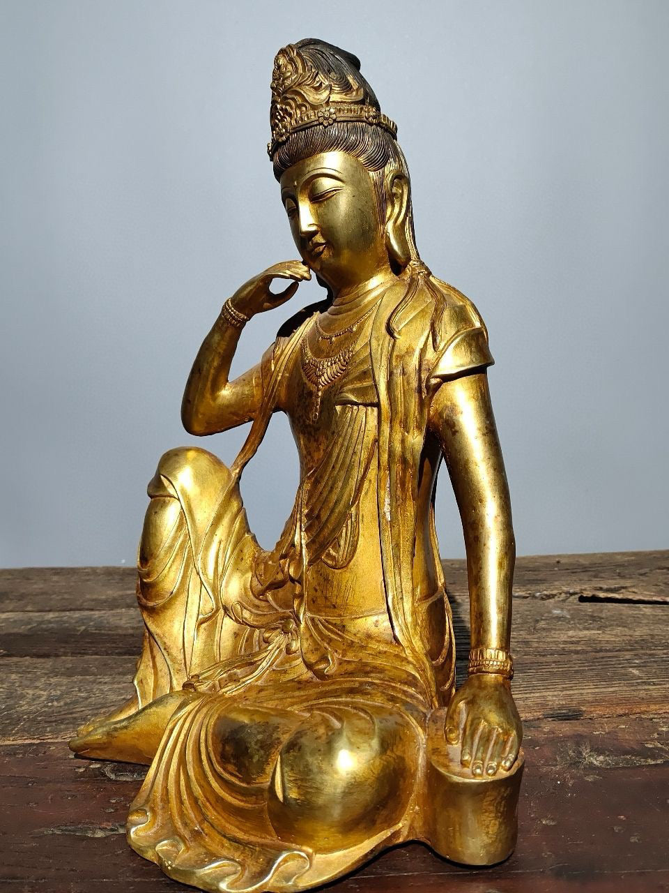 Chinese antique pure copper Buddha statue