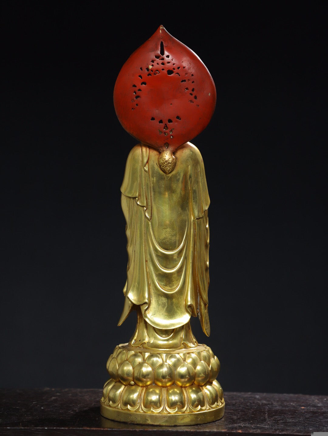 Chinese antique pure copper statue of Amitabha Buddha