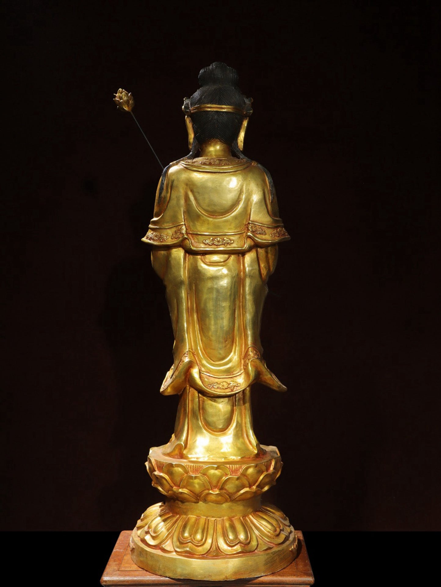 Bronze gilded statue of Bodhisattva Da Shi Zhi